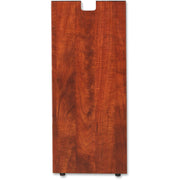 Lorell Essentials Series Credenza Half Leg, Rectangular, 28"H x 11.75"W x 1"D, Cherry Laminate, 1 Each