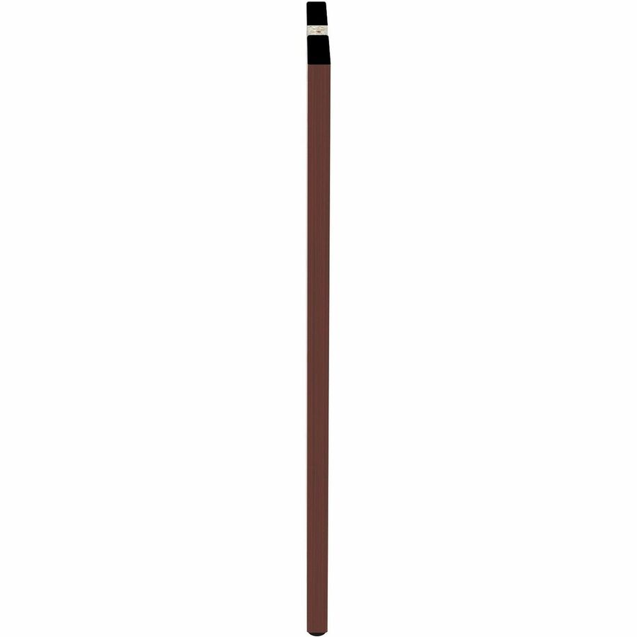 Lorell Essentials Series Credenza Half Leg, Rectangular, Laminated Mahogany, 28" H x 11.75" W x 1" D, 1 Each