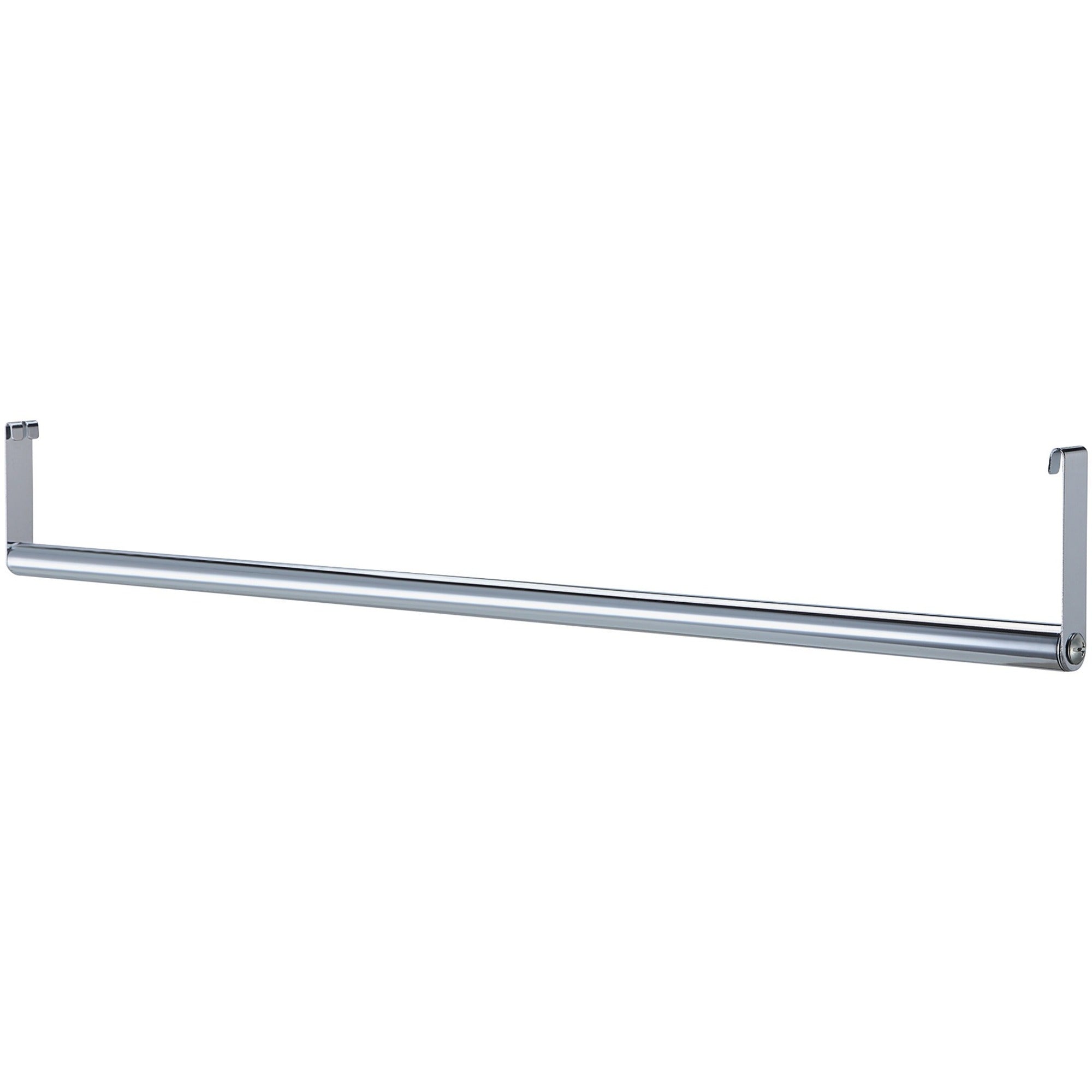 Lorell Industrial Wire Shelving Garment Hanger Bar, Chrome, 48" Length, 1 Each