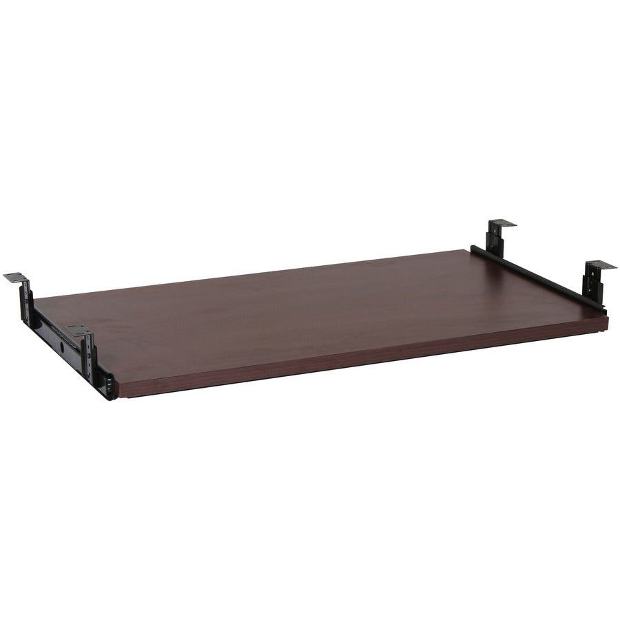 Lorell Universal Keyboard Tray, Mahogany, 25.6" x 15.1", 1 Each