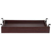 Lorell Universal Center Drawer, Mahogany Laminate, 28.35" x 16.73" x 5.12", 1 Each