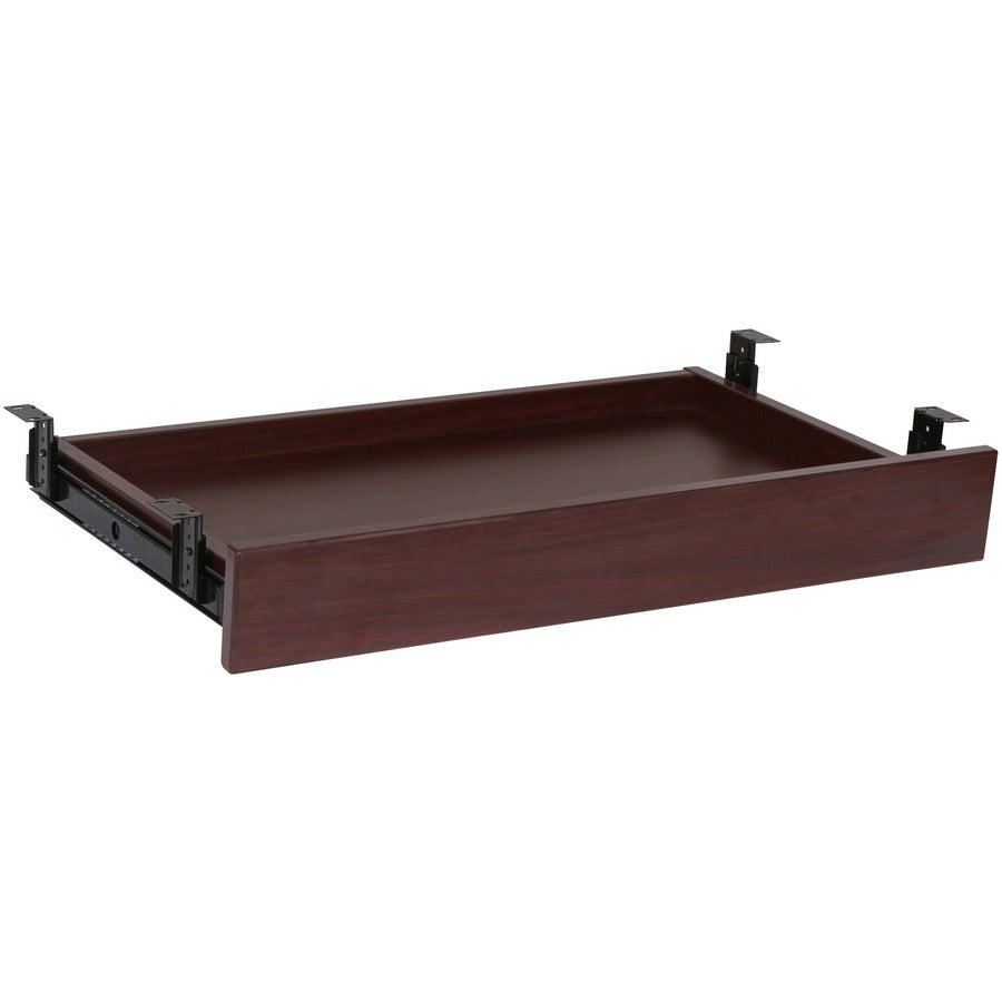 Lorell Universal Center Drawer, Mahogany Laminate, 28.35" x 16.73" x 5.12", 1 Each