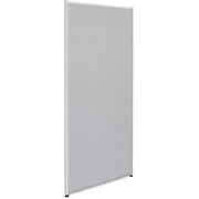 Lorell Panel System Partition Fabric Panel, 30.5" x 71", Steel Frame, Gray, 1 Each