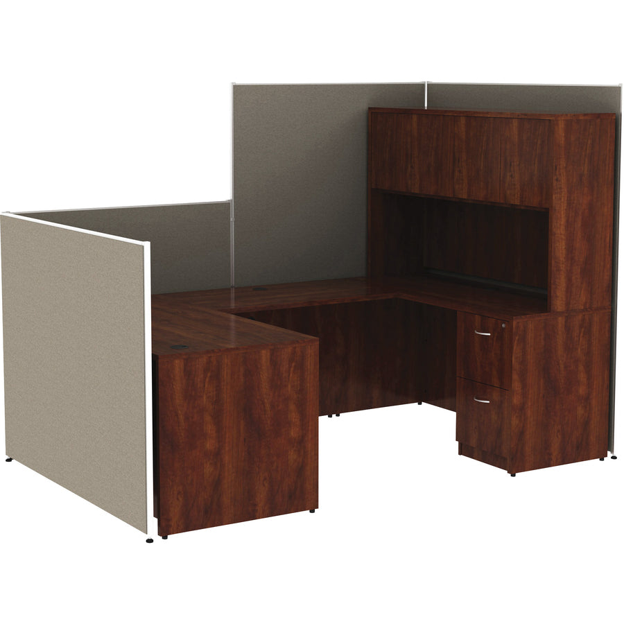 Lorell Panel System Partition Fabric Panel, 60.8" x 60", Steel Frame, Gray, 1 Each