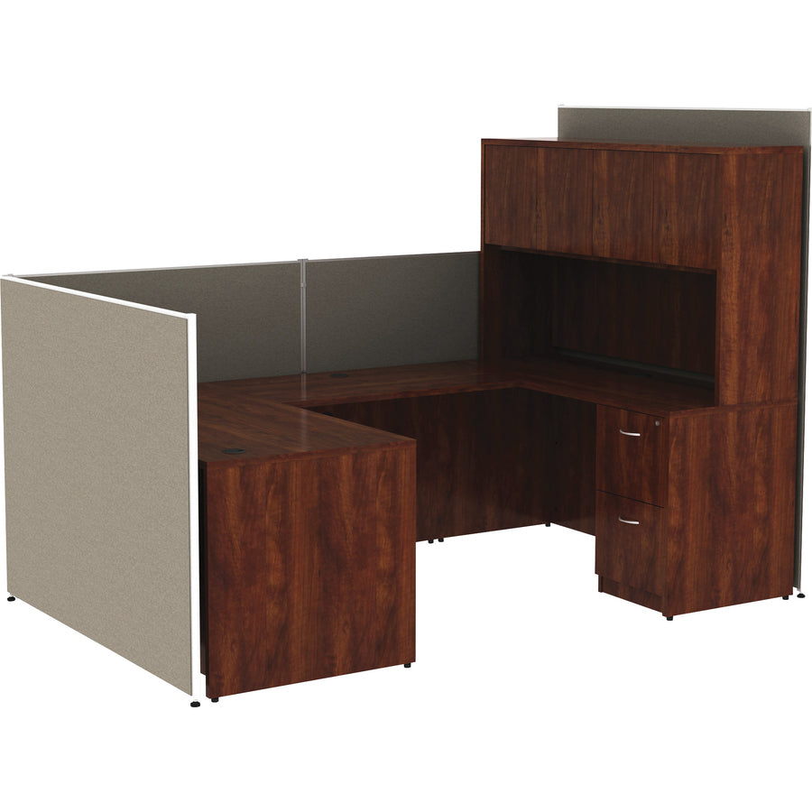 Lorell Panel System Partition Fabric Panel, 48.8" x 60", Steel Frame, Gray, 1 Each