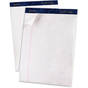 TOPS Gold Fibre Ruled Perforated Writing Pads, Letter Size, 8.5" x 11", 50 Sheets per Pad, Dark Blue Binding, 1 Dozen