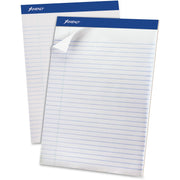 50 Sheets - 0.34" Ruled - 15 lb Basis Weight - 8 1/2" x 11 3/4" Sheet Size - Environmentally Friendly, Perforated, Chipboard Backing, Rigid - 12 / Dozen