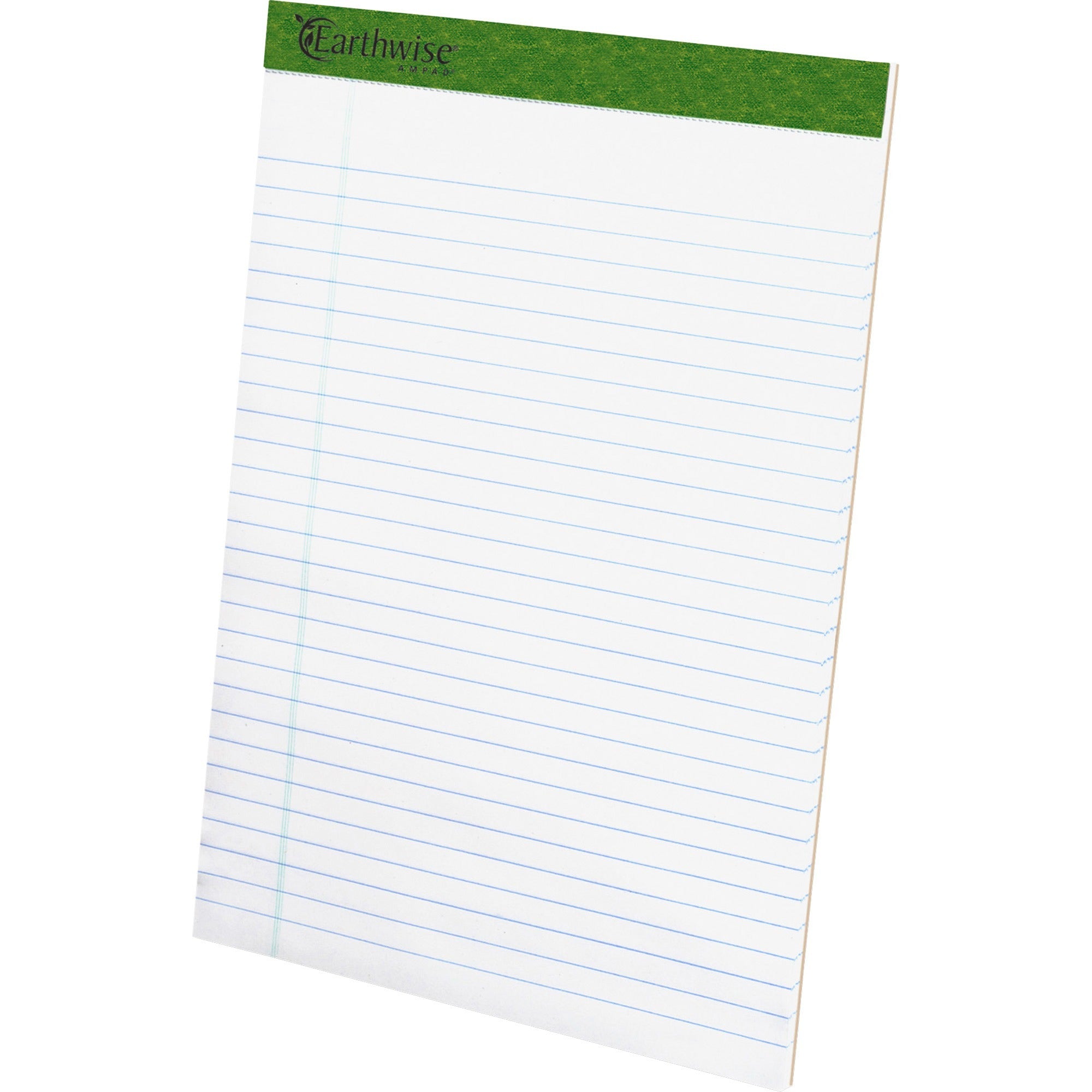 50 Sheets - 0.34" Ruled - 15 lb Basis Weight - 8 1/2" x 11 3/4" Sheet Size - Environmentally Friendly, Perforated - Recycled - 1 Dozen