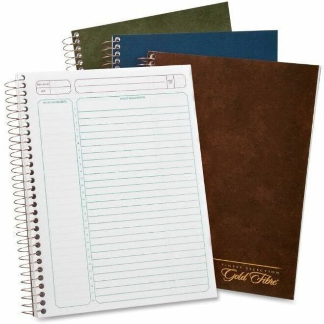 Small - 7 1/4" x 2/5" Sheet Size - White Sheet - Wire Bound - Assorted Cover - 0.4" Height x 7.2" Width