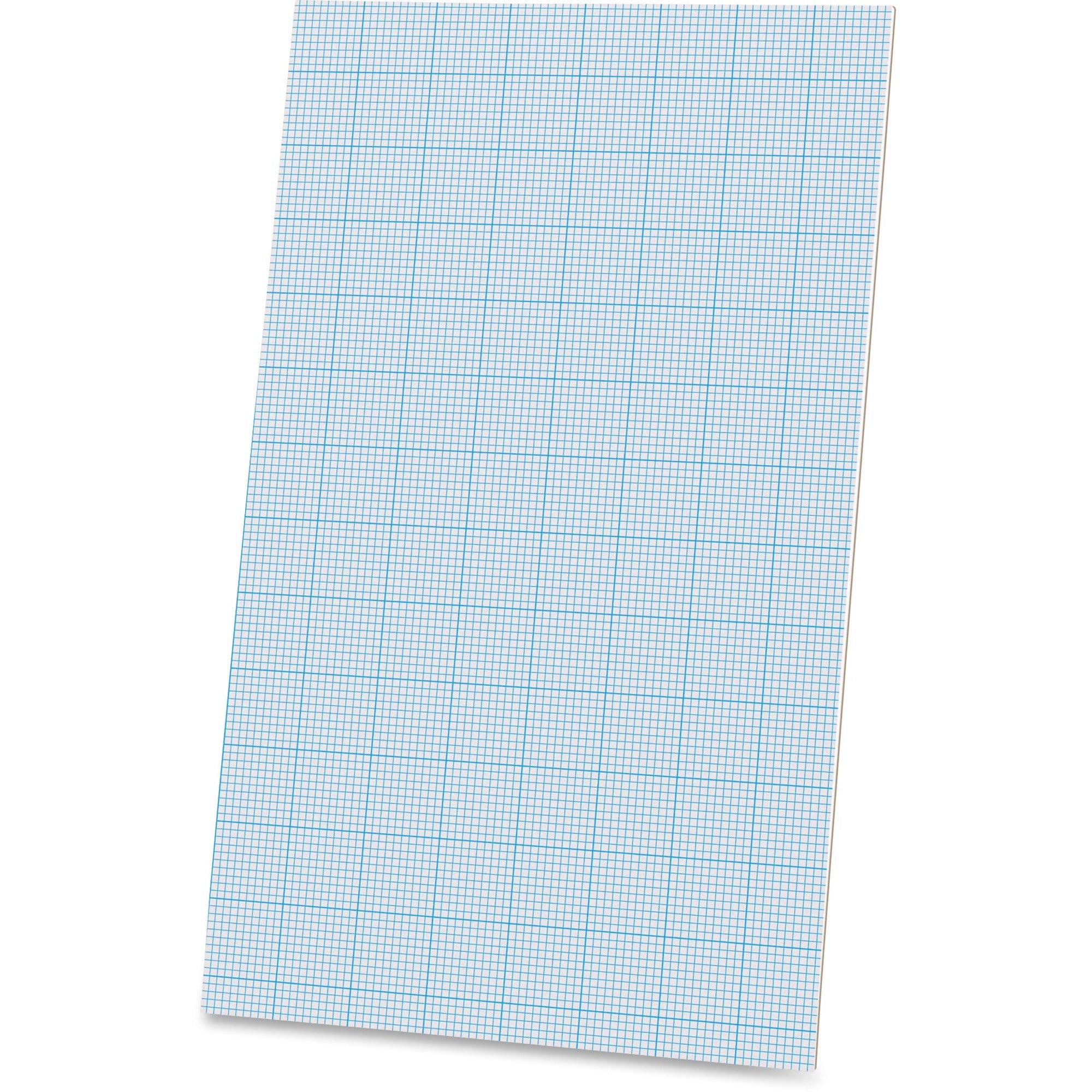 Ampad Graph Pad, 40 Sheets, Legal Size 8.5" x 14", 20 lb White Paper, Glue Top, Chipboard Backing, 1 Pad