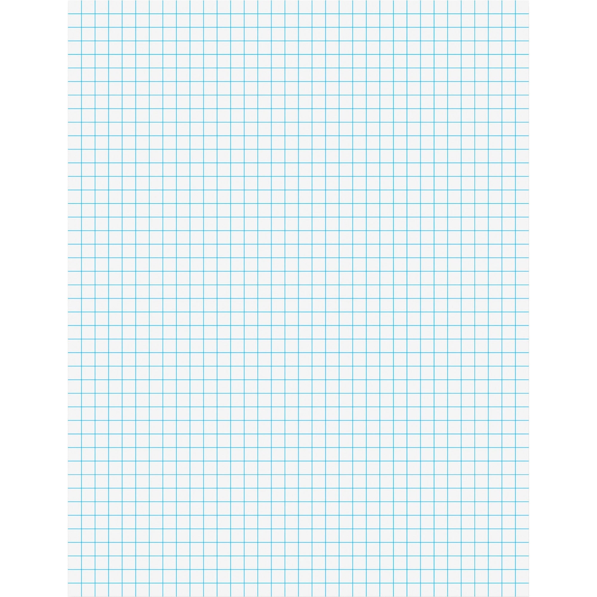 Ampad Graph Pad, Letter Size 8.5" x 11", 50 Sheets, Both Side Ruled, 15 lb White Paper, Pressboard Cover, Chipboard Backing, Smudge Resistant, Rigid, 1 Pad