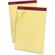 50 Sheets - Both Side Ruling Surface - 16 lb Basis Weight - Letter - 8 1/2" x 11" Sheet Size x 8.5" Width x 11.8" Length - Canary Paper - Heavyweight, Chipboard Backing, Mediumweight, Pinhole Perforated, Watermarked, Smooth - 1 Pad