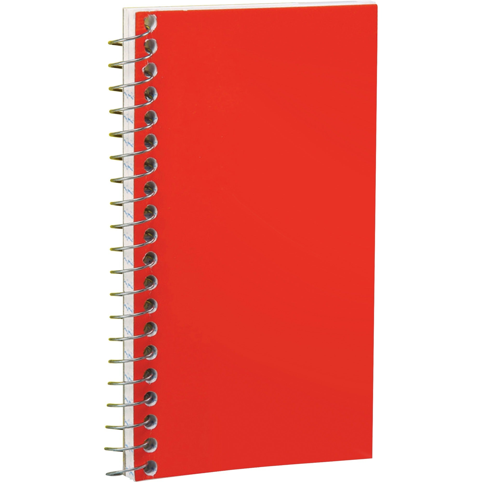 50 Sheets - Wire Bound - 5" x 3" Sheet Size - White Paper - Assorted Pressboard Cover - Mediumweight, Rigid - 1 Each