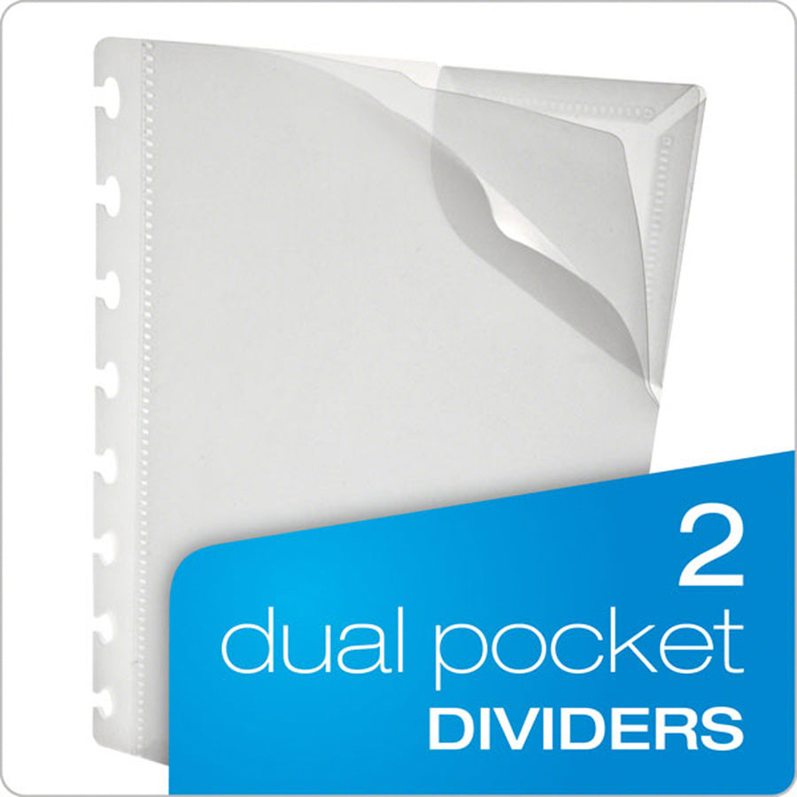 60 Sheets - Spiral - 24 lb Basis Weight - Letter - 8 1/2" x 11" Sheet Size - Navy Poly Cover - Repositionable, Pocket, Micro Perforated - 1 Each