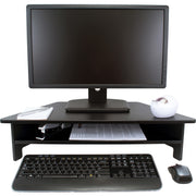 7.50" Height x 27" Width x 11.50" Depth - Wood, Laminate - Black