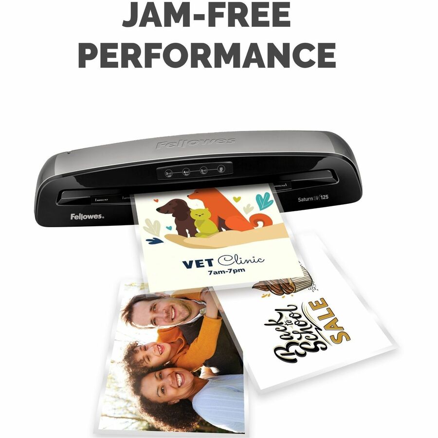 Fellowes ImageLast Jam-Free Thermal Laminating Pouches, Letter Size, 9" x 11.5", 5 mil, Clear, 1 Pack