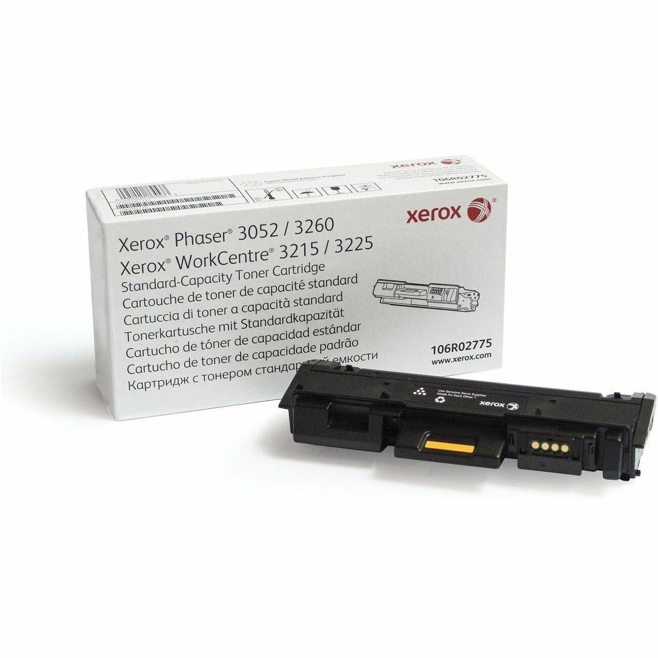 Xerox Original Standard Yield Black Laser Toner Cartridge, 1 Each, 1500 Pages