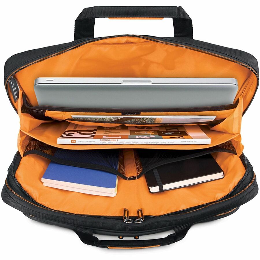 Polyester Body - Handle, Shoulder Strap - 12" Height x 16.5" Width x 2.5" Depth - 1 Each