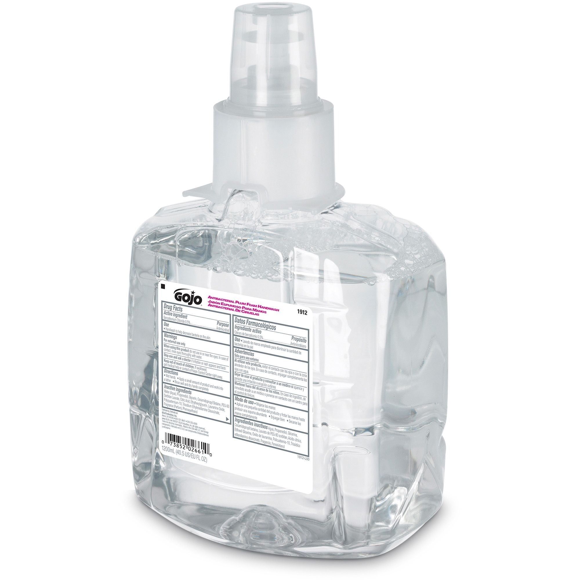 Plum Scent - 1.27 quart - Pump Bottle Dispenser - Kill Germs - Hand, Skin - Moisturizing - Antibacterial - Bio-based, Durable - 2 / Carton
