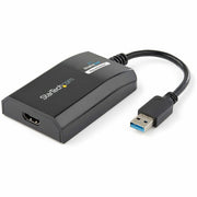 StarTech.com USB 3.0 to HDMI Adapter, 1 x 9-pin USB 3.0 Type A Male to 1 x 19-pin HDMI Female, Black, 1 Each
