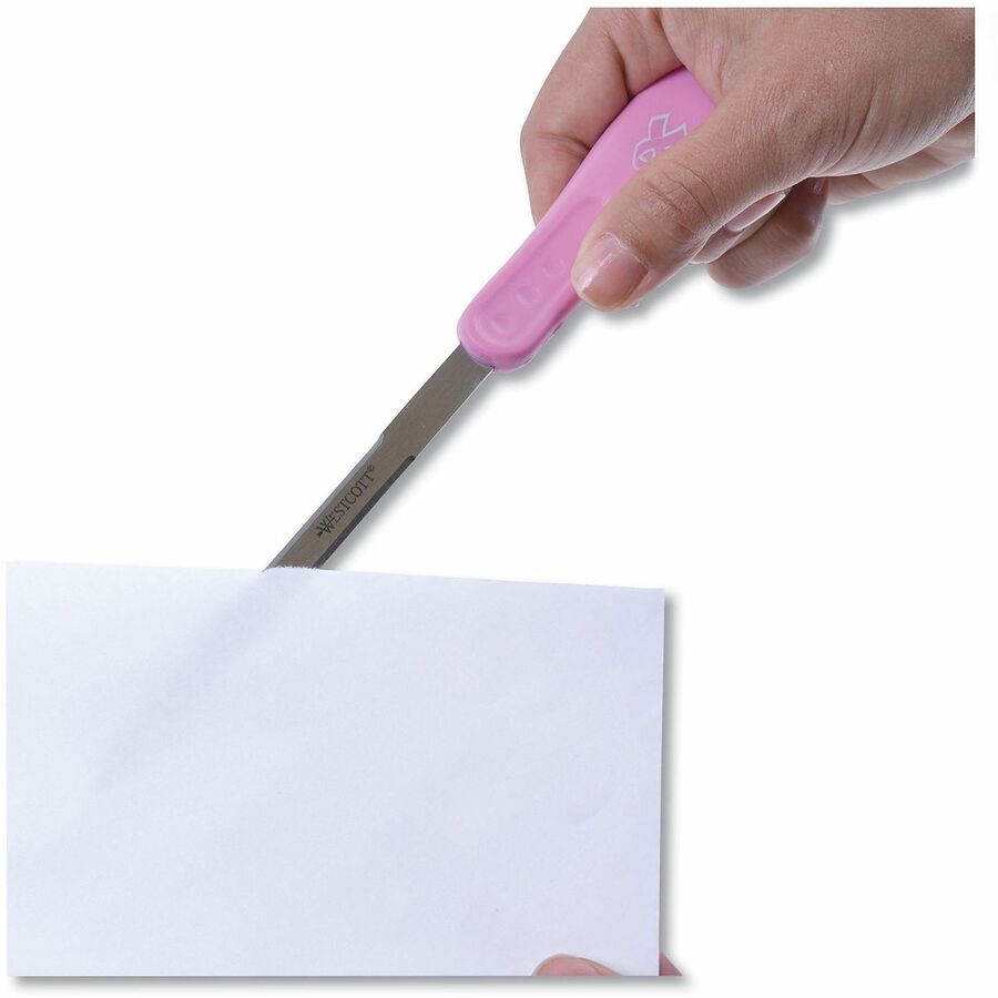 Stainless Steel Blade - Plastic Handle - Pink - 1 Each