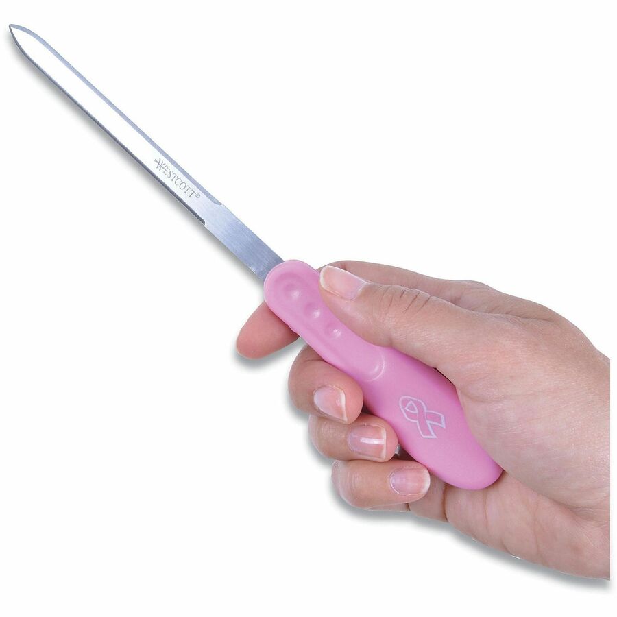 Stainless Steel Blade - Plastic Handle - Pink - 1 Each