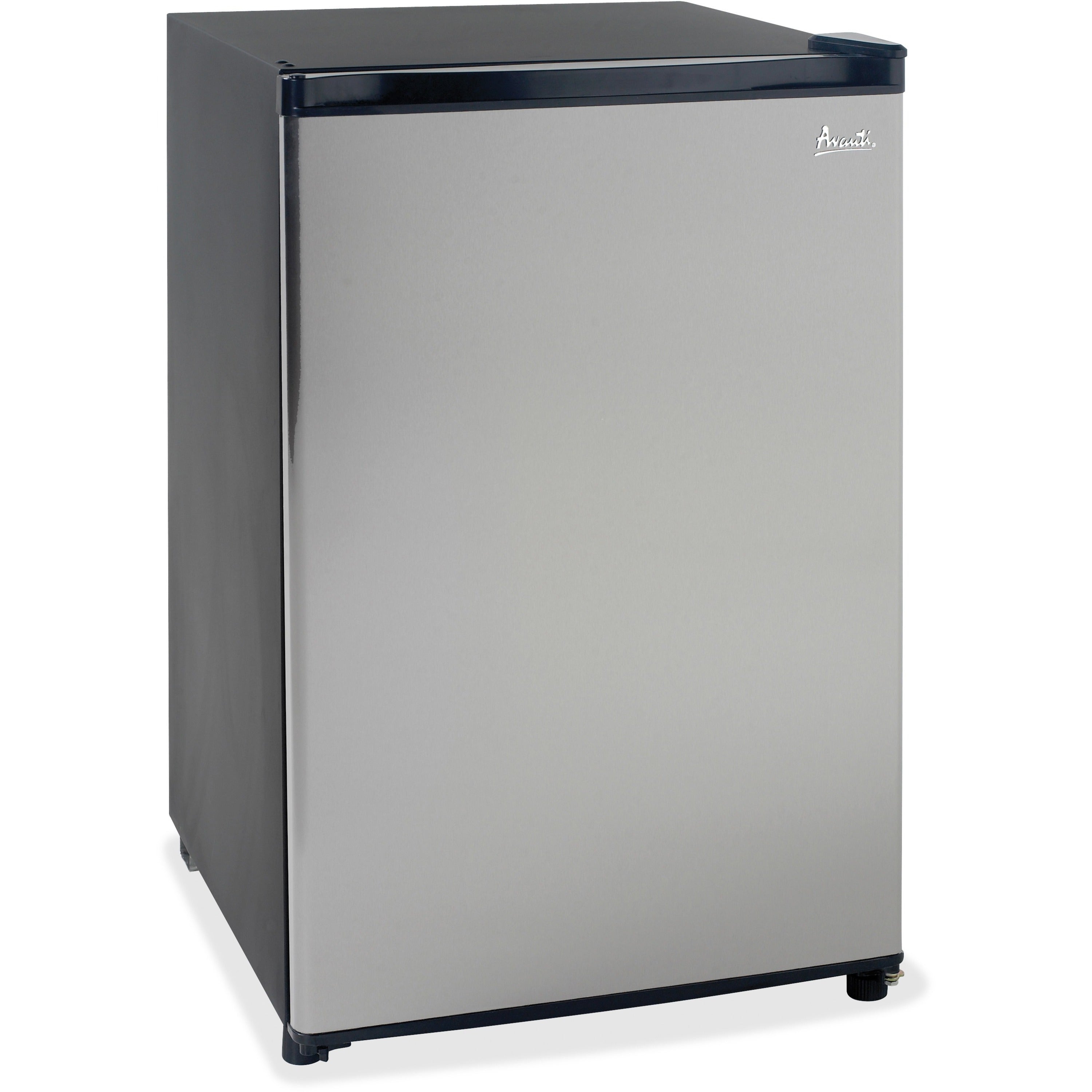 4.40 ft³ - Manual Defrost - Undercounter - Manual Defrost - Reversible - 3.80 ft³ Net Refrigerator Capacity - 0.06 ft³ Net Freezer Capacity - 120 V AC - 228 kWh per Year - Black, Stainless Steel - Built-in