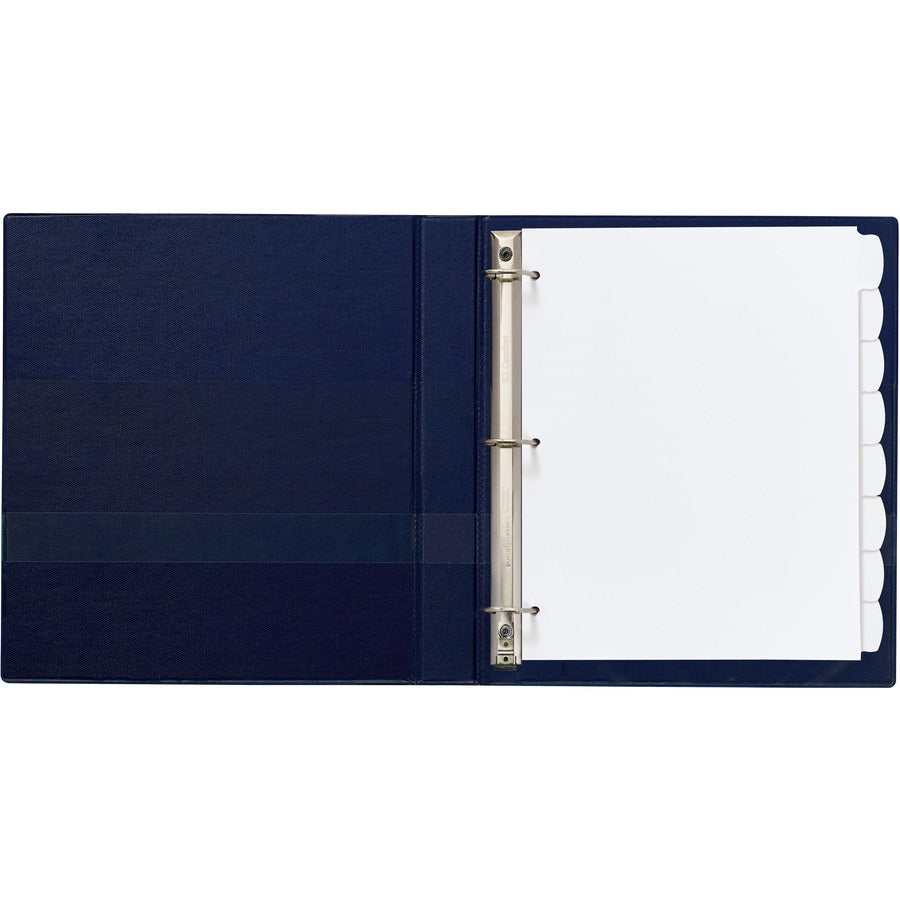 Avery Big Tab Write & Erase Dividers, 8 White Plastic Dividers per Set, 8.5" x 11", 3-Hole Punched, Writable and Erasable Tabs