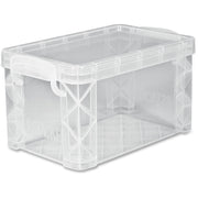 External Dimensions: 6.3" Width x 4" Depth x 3.6" Height - Media Size Supported: Index Card 3" x 5" - 400 x Card - Lift-off Closure - Stackable - Plastic - Clear - For Index Card, Artwork, Craft Supplies, Recipe, Office Supplies, File - 1 Each