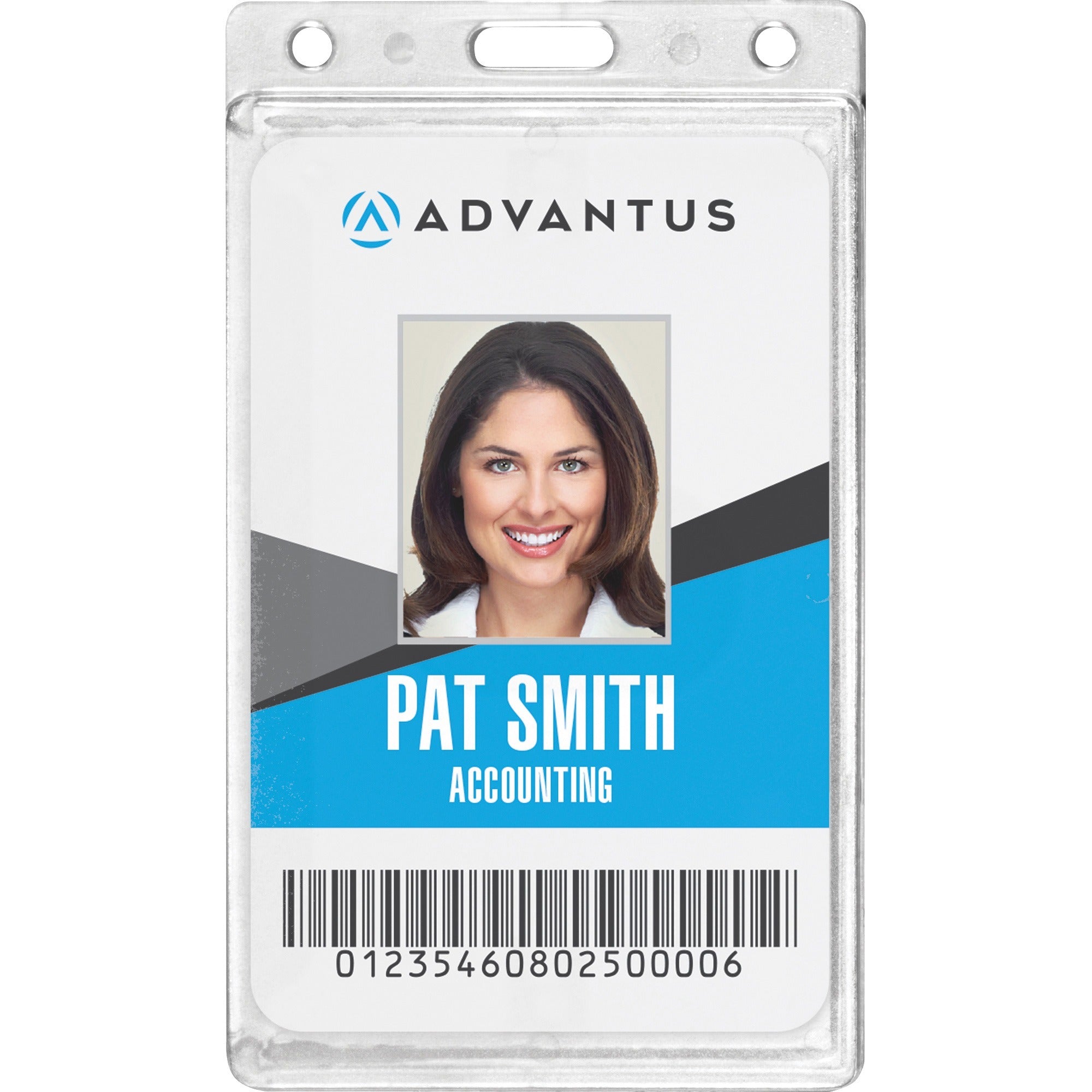 Support 2.13" x 3.38" Media - Vertical - Plastic - Frosted - 25 / Box