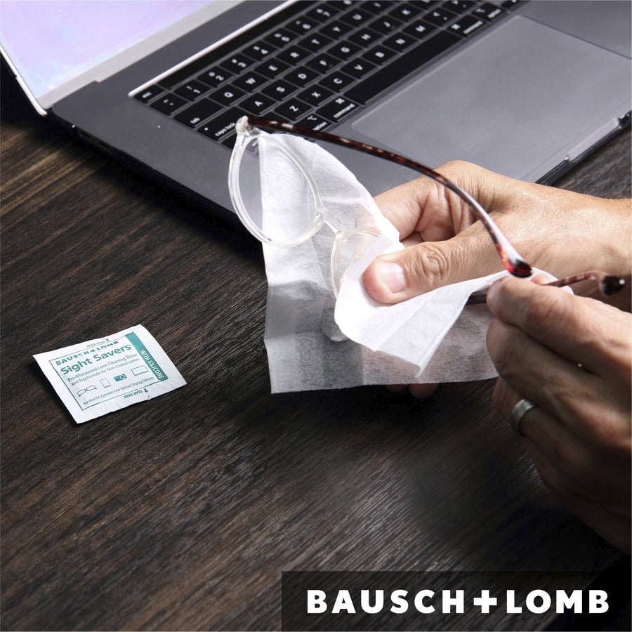 For Eyeglasses, Display Screen, Lens, Multipurpose - Pre-moistened, Anti-fog, Anti-static, Scratch Resistant - White - 1 Pack