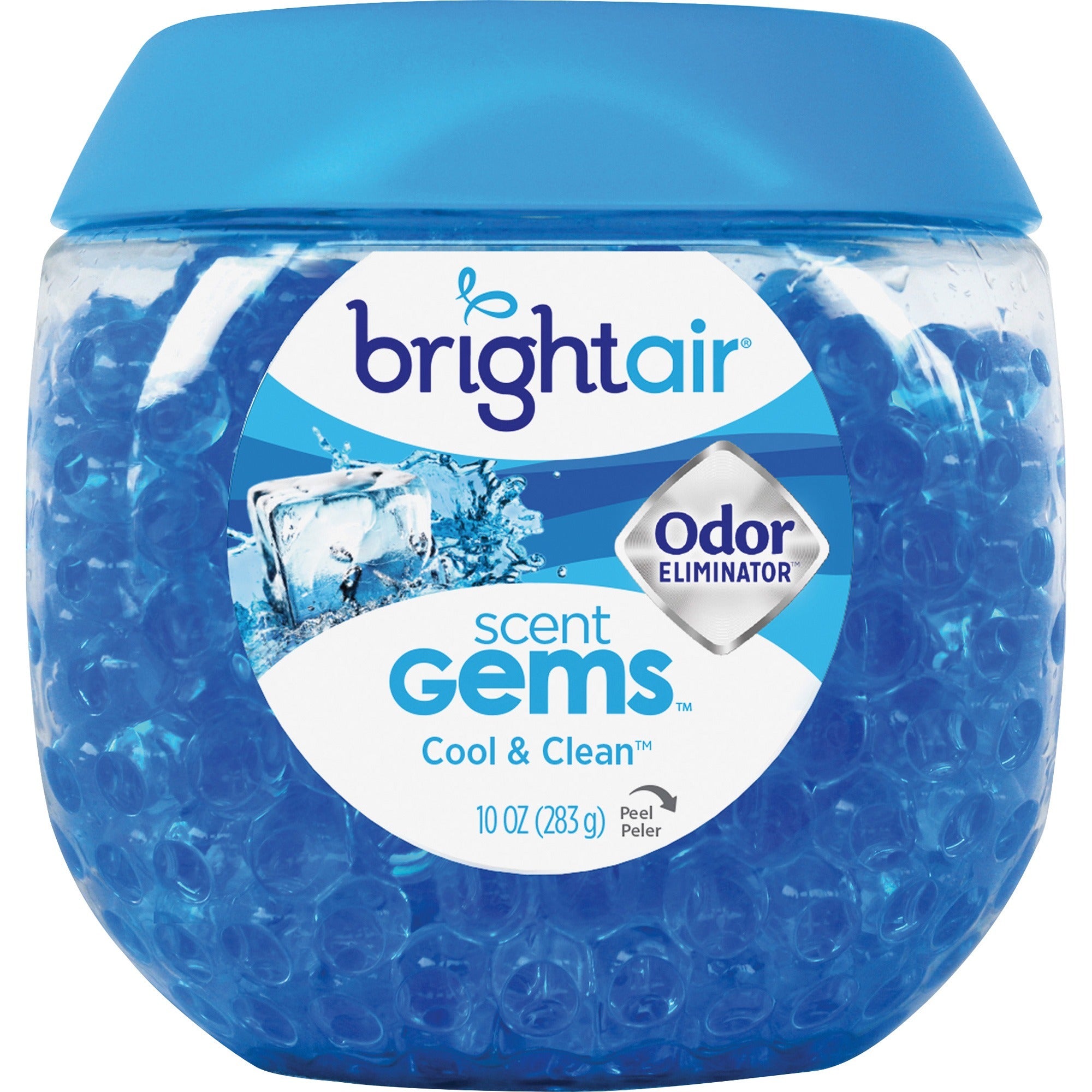 Bright Air Scent Gems Odor Eliminator Beads, Cool & Clean Scent, 10 oz, Lasts Up to 45 Days, 1 Each