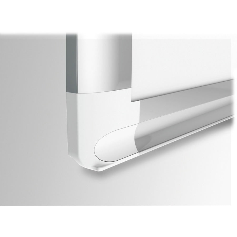 Weekly - 1 Week - Silver, White - Aluminum - 24" Height x 36" Width - Scratch Resistant, Ghost Resistant, Accessory Tray, Heavy Duty, Dry Erase Surface, Magnetic - 1 Each