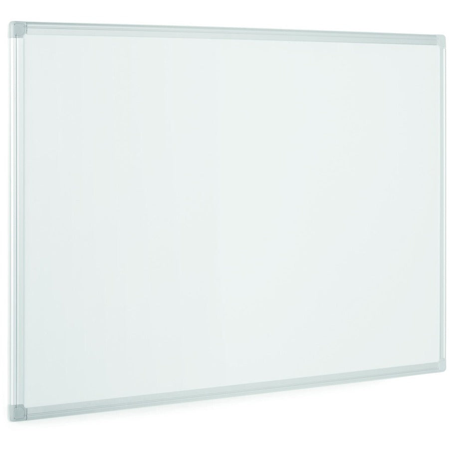 MasterVision EasyClean Dry-erase Board, 36" x 48", White Aluminum Surface, Silver Frame, Magnetic, Eco-friendly, Sturdy, Pen Tray, Wall Mountable, 1 Each