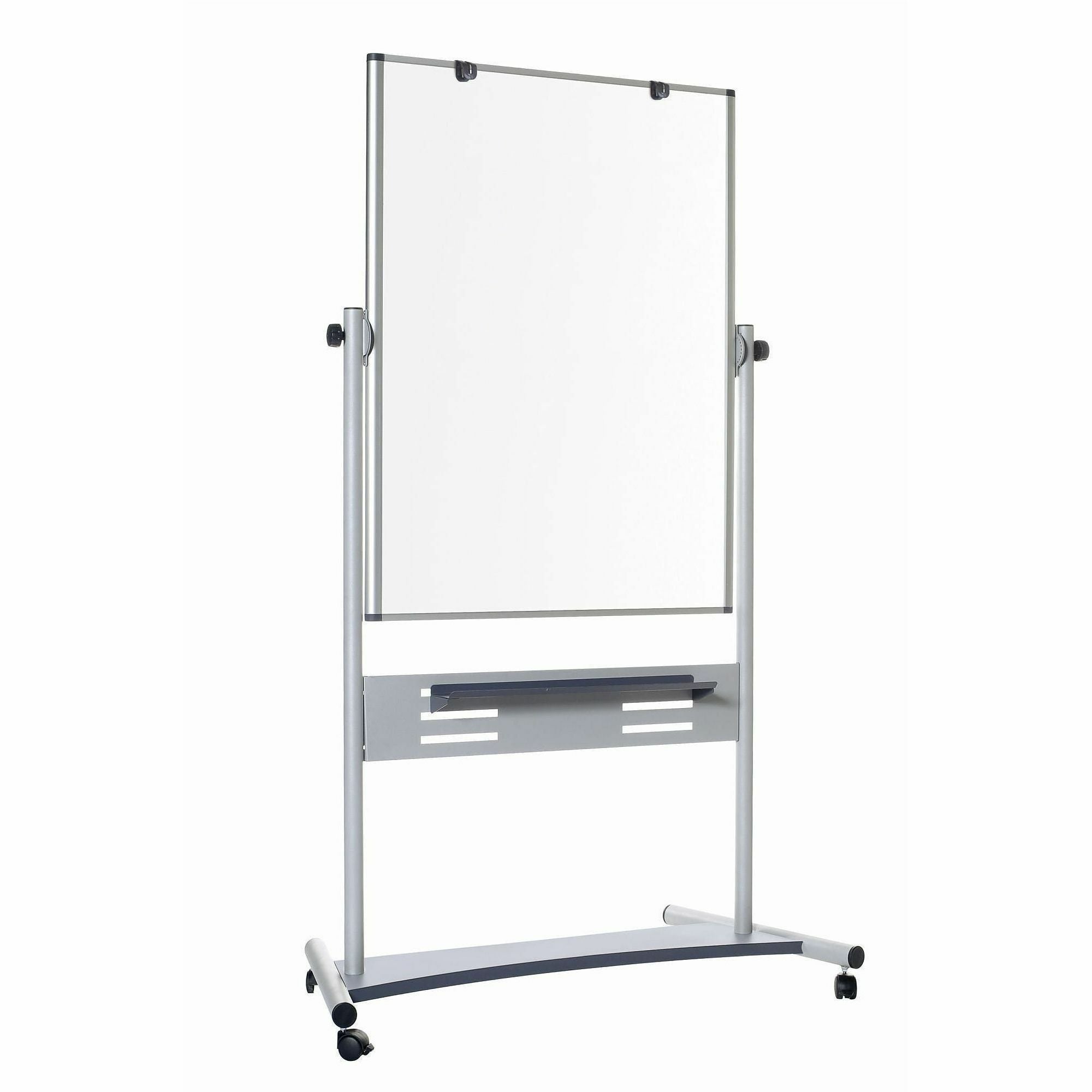 MasterVision Magnetic Dry Erase 2-sided Easel, 36" x 48", Magnetic Surface, Casters, Marker Tray, 1 Each