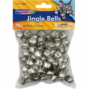 Craft Project, Decoration - 72 Piece(s) - 0.59" Height x 6" Length - Silver - 72 / Bag