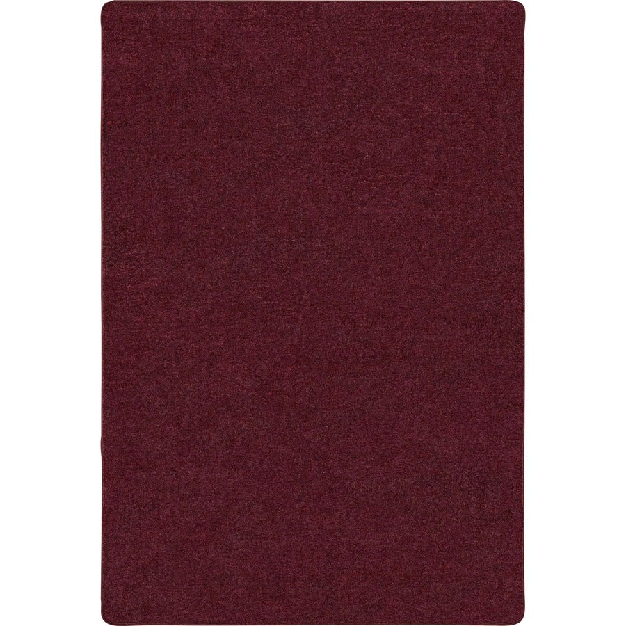 Carpets for Kids&reg; Solid Color Mt. St. Helens 6'x9' Rug - Kids - 72" Length x 108" Width - Rectangle - Cranberry