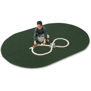 Carpets for Kids&reg; Solid Color Mt. St. Helens Carpet Rug - Kids - 72" Length x 108" Width - Oval - Emerald