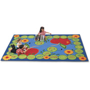 Carpets for Kids&reg; Premium ABC Rectangle Caterpillar Rug - 100" Length x 70" Width - Rectangle