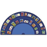 Carpets for Kids&reg; Premium Reading/The Book Semi-Circle Rug