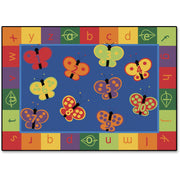 Carpets for Kids&reg; KIDSoft&trade; 123 ABC Butterfly Fun Rectangle Rug