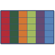 Carpets for Kids&reg; Premium Color Rows 30-Space Seating Rug