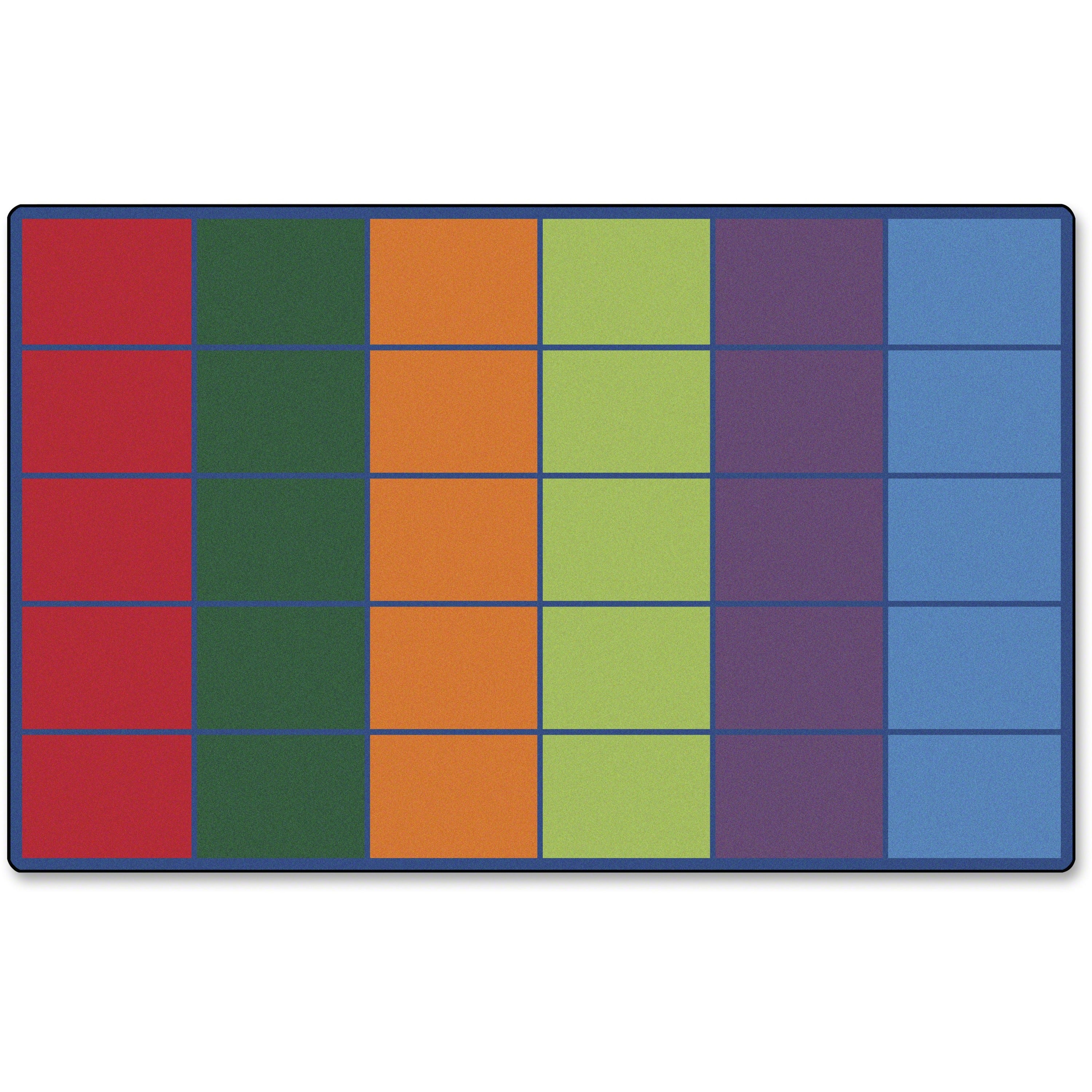 Carpets for Kids&reg; Premium Color Rows 30-Space Seating Rug