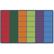 Carpets for Kids&reg; Premium Color Rows 36-space Seating Rug