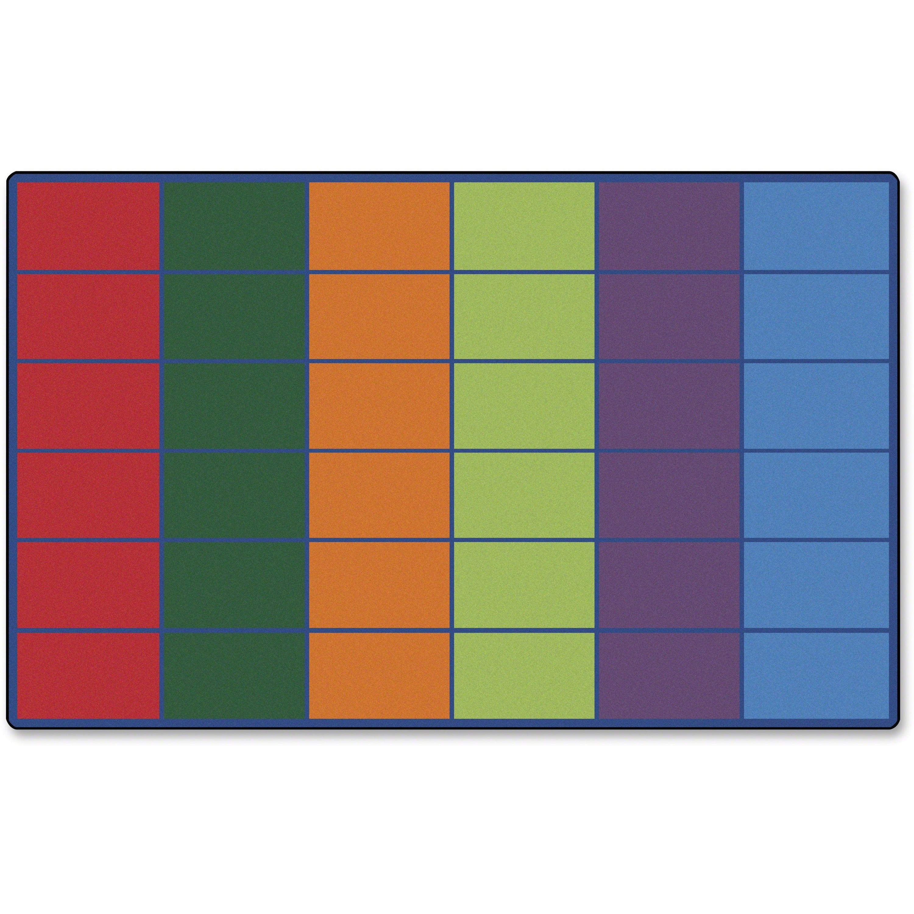 Carpets for Kids&reg; Premium Color Rows 36-space Seating Rug
