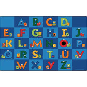 Carpets for Kids Premium Reading Letters Library Rug, Rectangle, 12 ft x 90", 1 Each