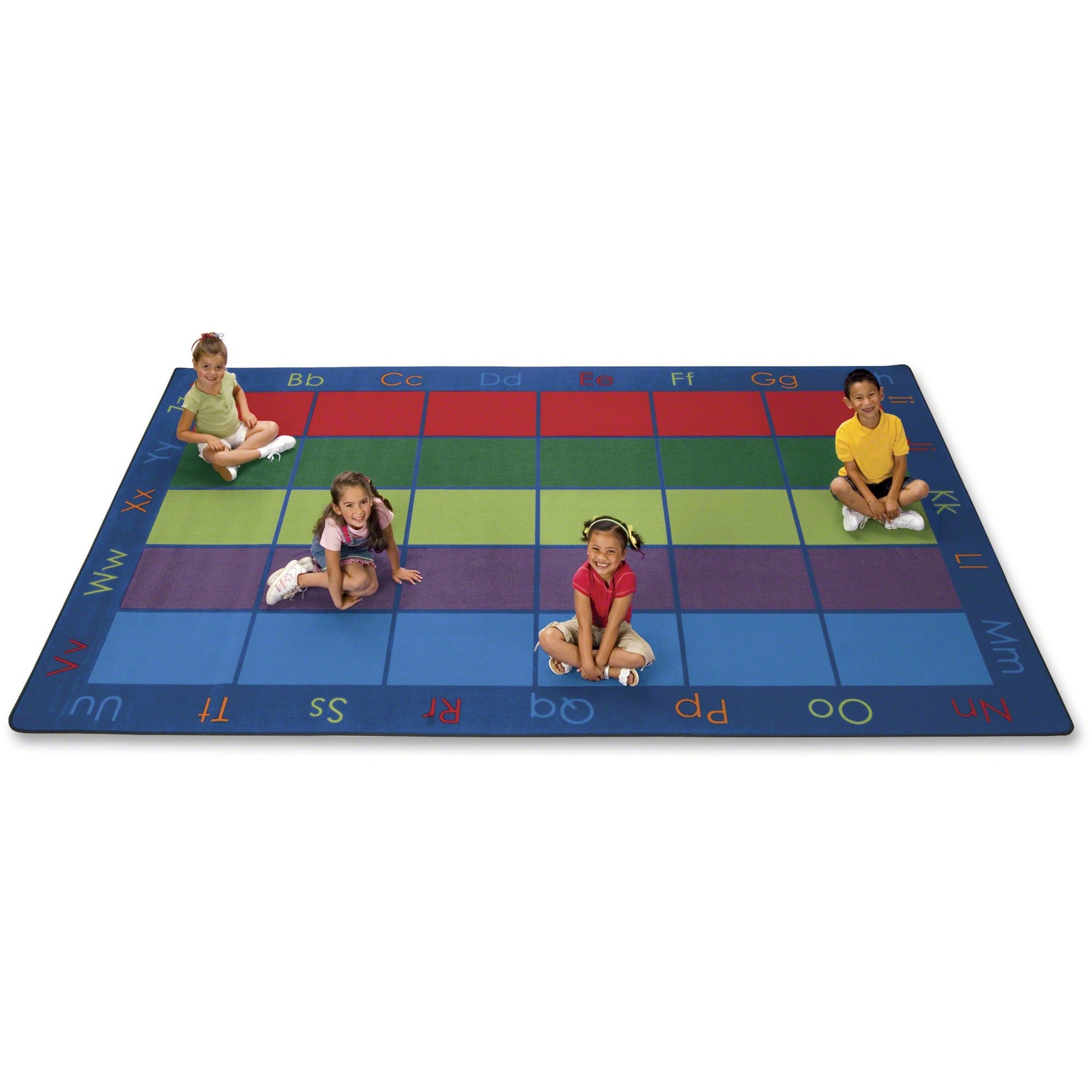 Carpets for Kids Premium Colorful Places Seating Rug, Rectangle, 13.33 ft x 100", 1 Each