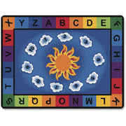 Carpets for Kids Premium Sunny Day Learn/Play Rectangle Rug, 100" x 70", 1 Each, Rectangle Shape, Colorful Numbers and Letters Design