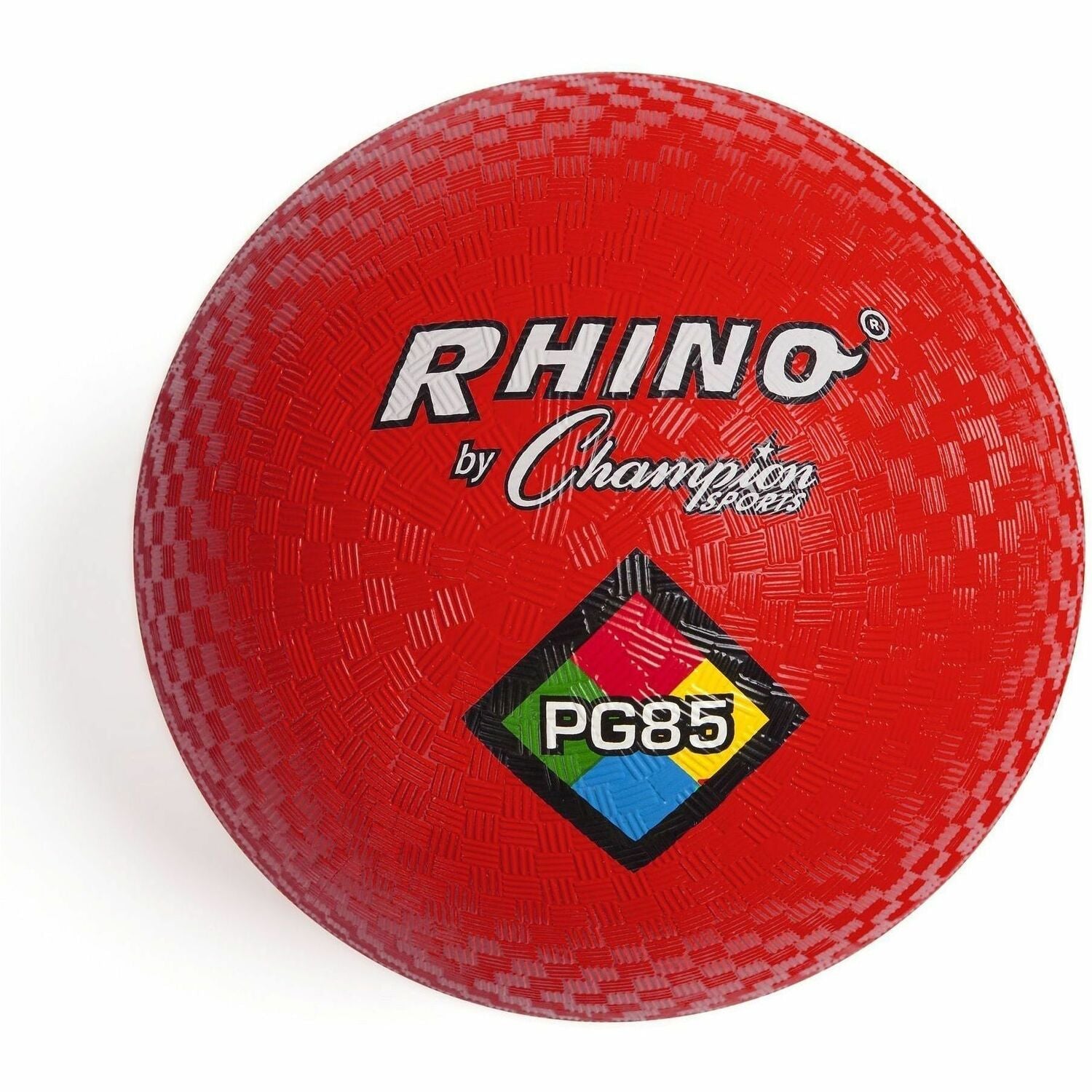 Champion Sports Playground Ball, 8.50" Diameter, Nylon, Red, 1 Each
