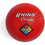 Champion Sports Playground Ball, 8.50" Diameter, Nylon, Red, 1 Each